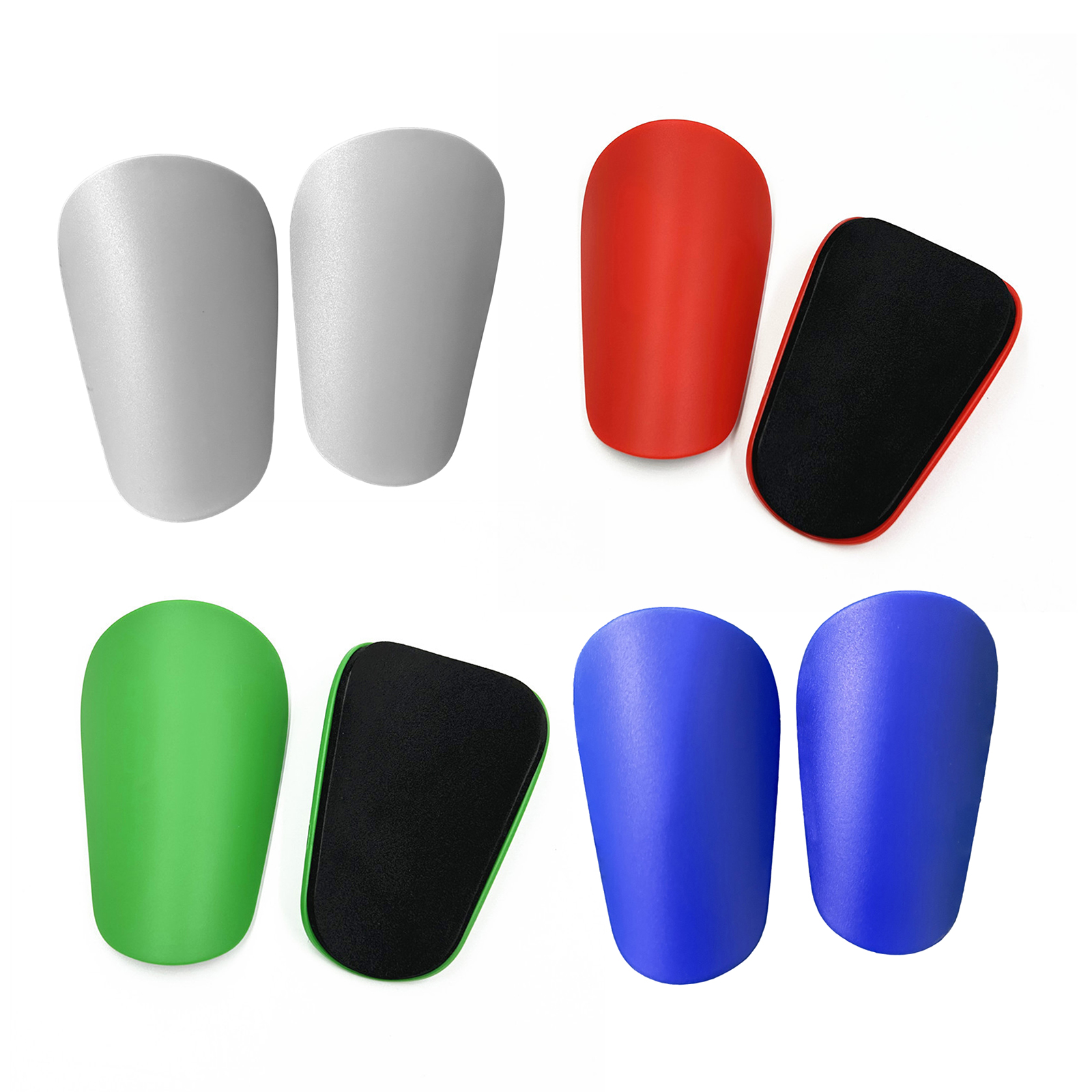 1 Pair Mini Soccer Leg Pads Wear- Soccer Training Equipment Shock Absorbing Lightweight Feet Shin Guards for Men Women