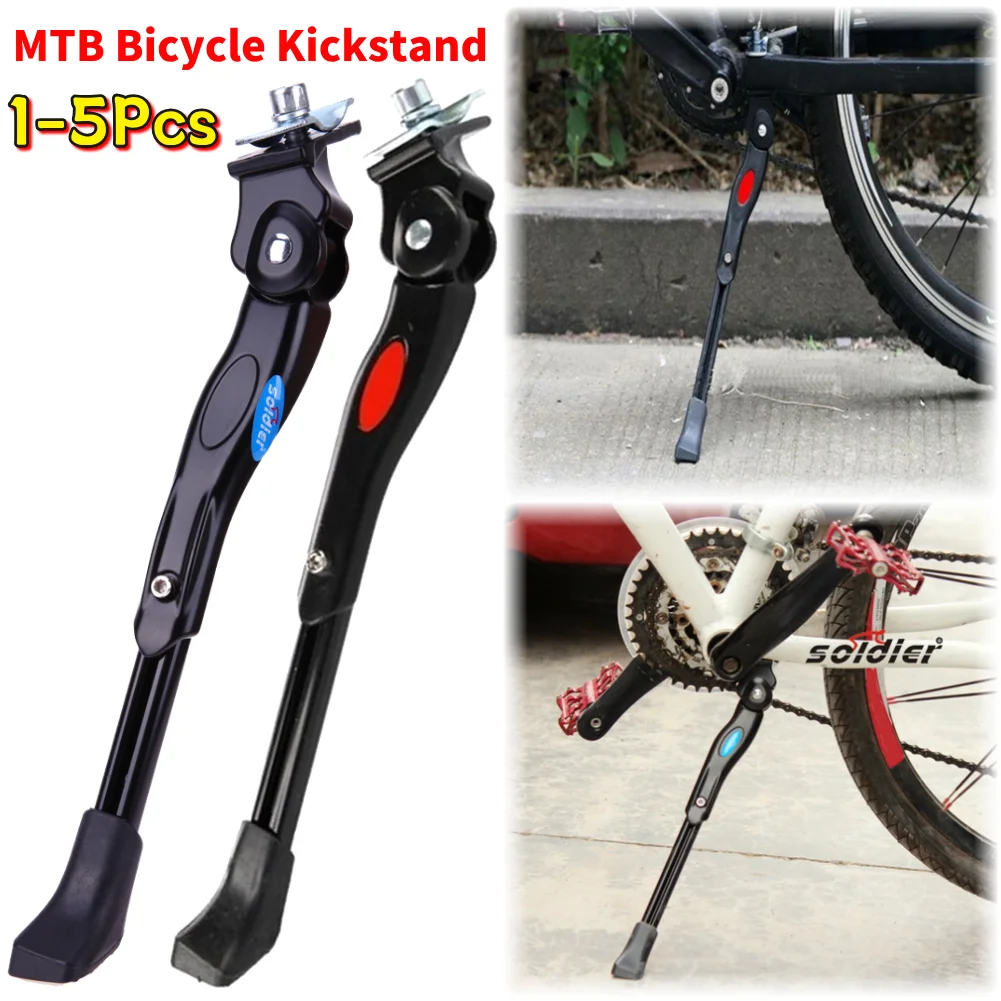 Bike Kickstand with Inner Six Angle Screw Kick Stand Middle Support Mountain Bike Tripod for 16inch 24inch 26inch Mountain Bike