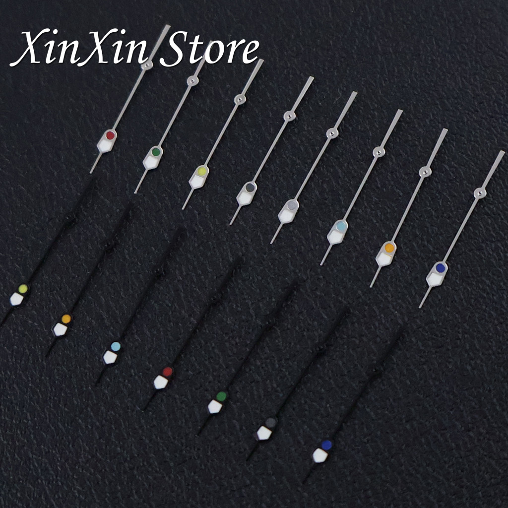 Modified NH35 NH36 Hands Retro Silver Gray Watch Hands Watches Pointers Fit NH35/NH36/4R/7S Movement