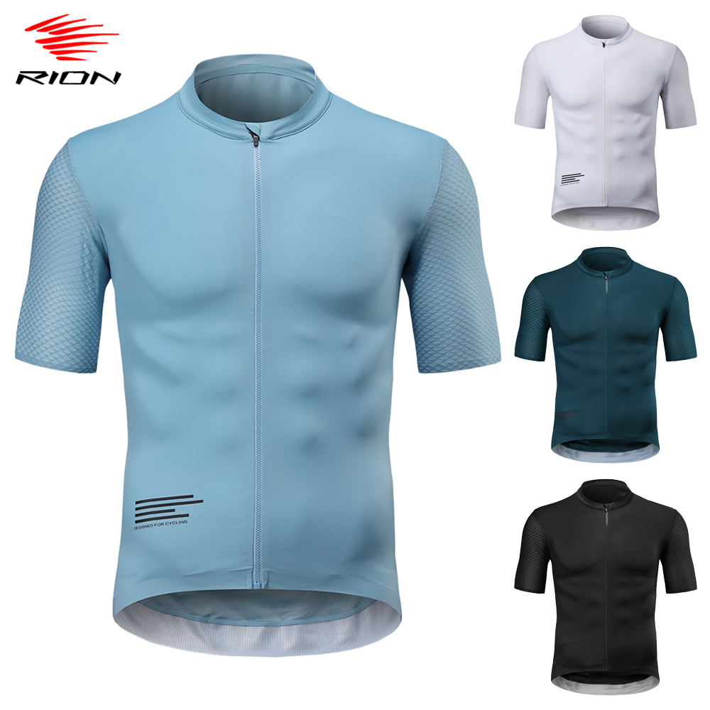 RION Cycling Jersey Men MTB Maillot Shirts Bicycle Clothing Mountain Bike Men's T-Shirt Wear Summer Outfit Clothes Jumper