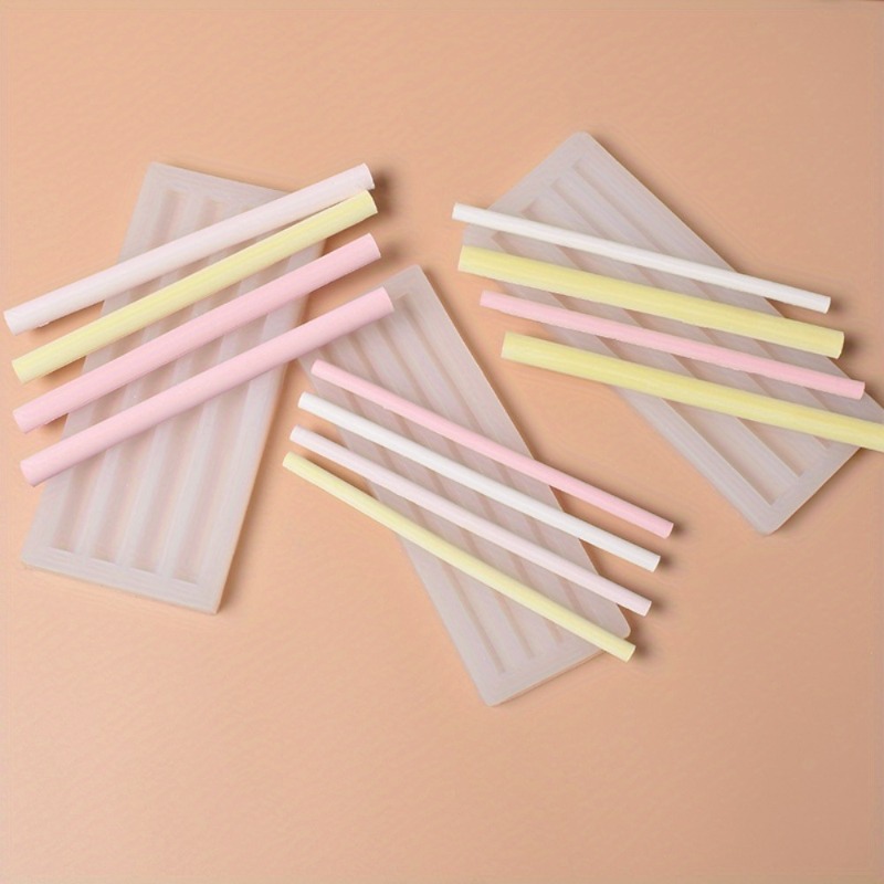 1PC Sealing Wax Stick Silicone Mold Half Round Long Strip Lacquer Wax Stick DIY Creative Decoration Candle Making Silicone Mold