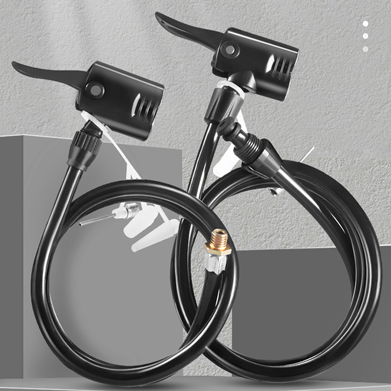70/80/120CM Bike Air Pump Extension Tube Pump Bicycle Hose Air Pump Connector Bike Air Pump Tire Inflator Nozzles Accessories