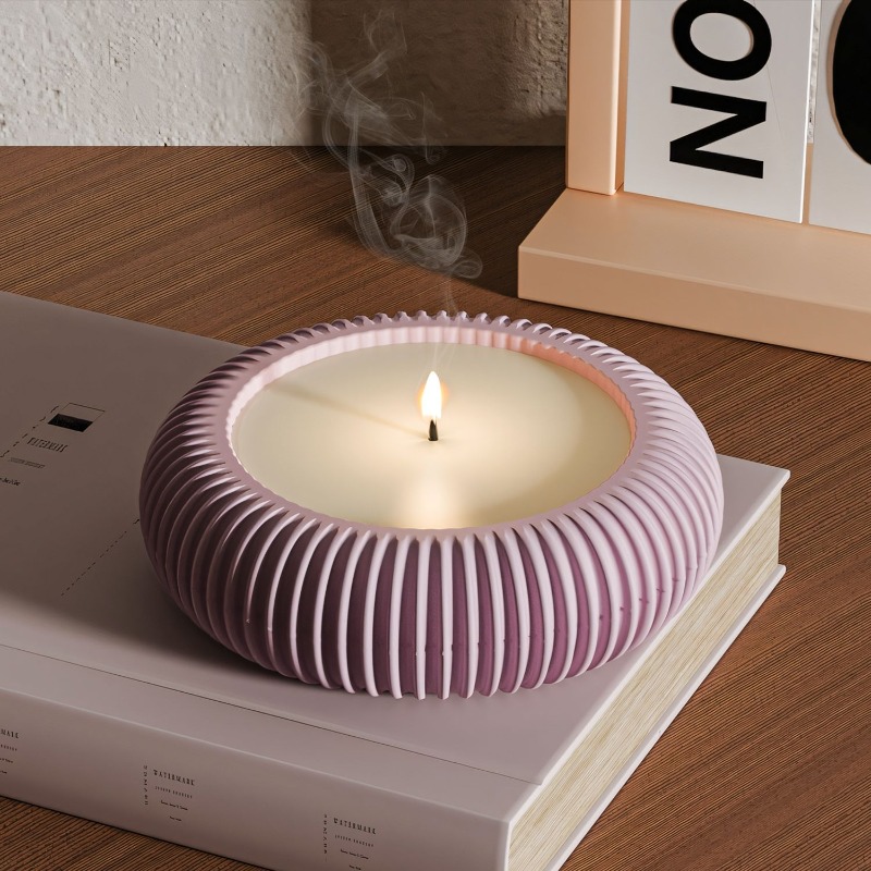 Round-striped silicone mold, suitable for making round-striped storage bowls, flower pots, plaster models of various items
