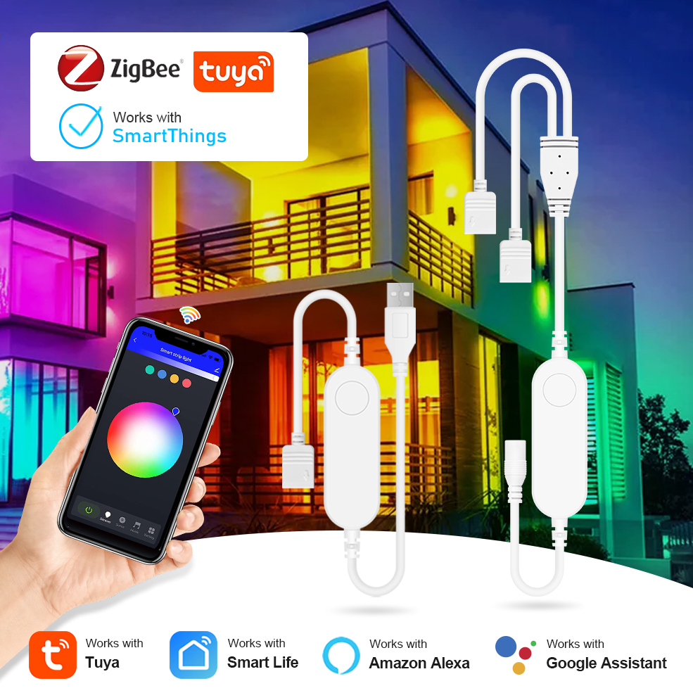 Zigbee 3.0 Tuya LED Controller DC5V 12V 24V for Dimmer Single color CCT RGB RGBW RGBCCT LED Strip Smart Life Alexa APP Control