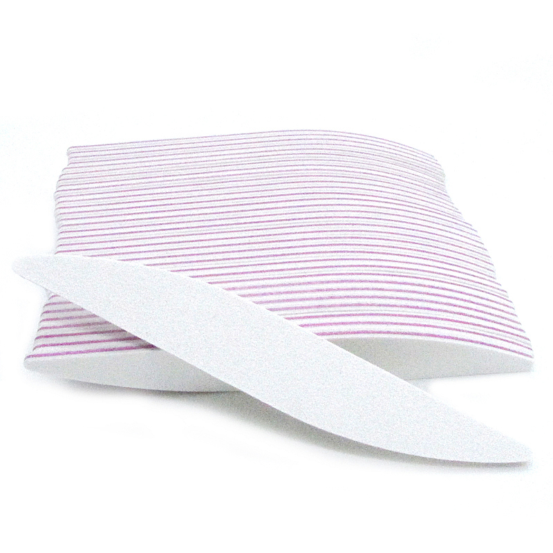 10/20pcs White Nail File Set Double Sided 100/180 Durable Manicure Tools White Buffer Files Nail Equipment Accessories for Salon