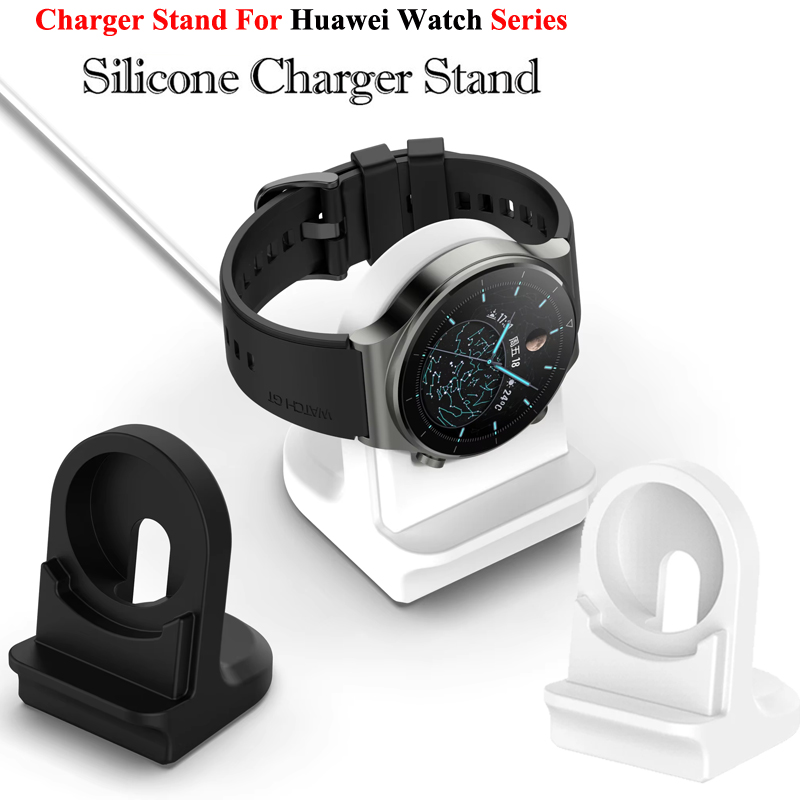 Silicon Dock Charger Stand USB Cable Holder For Watch 5Pro/GT 5/4/3/Ultimate/Buds/Runner/GT2Pro/GT2e/GT2 3 4 5 42 41 46mm altima atom buds 2 ultima atom buds2