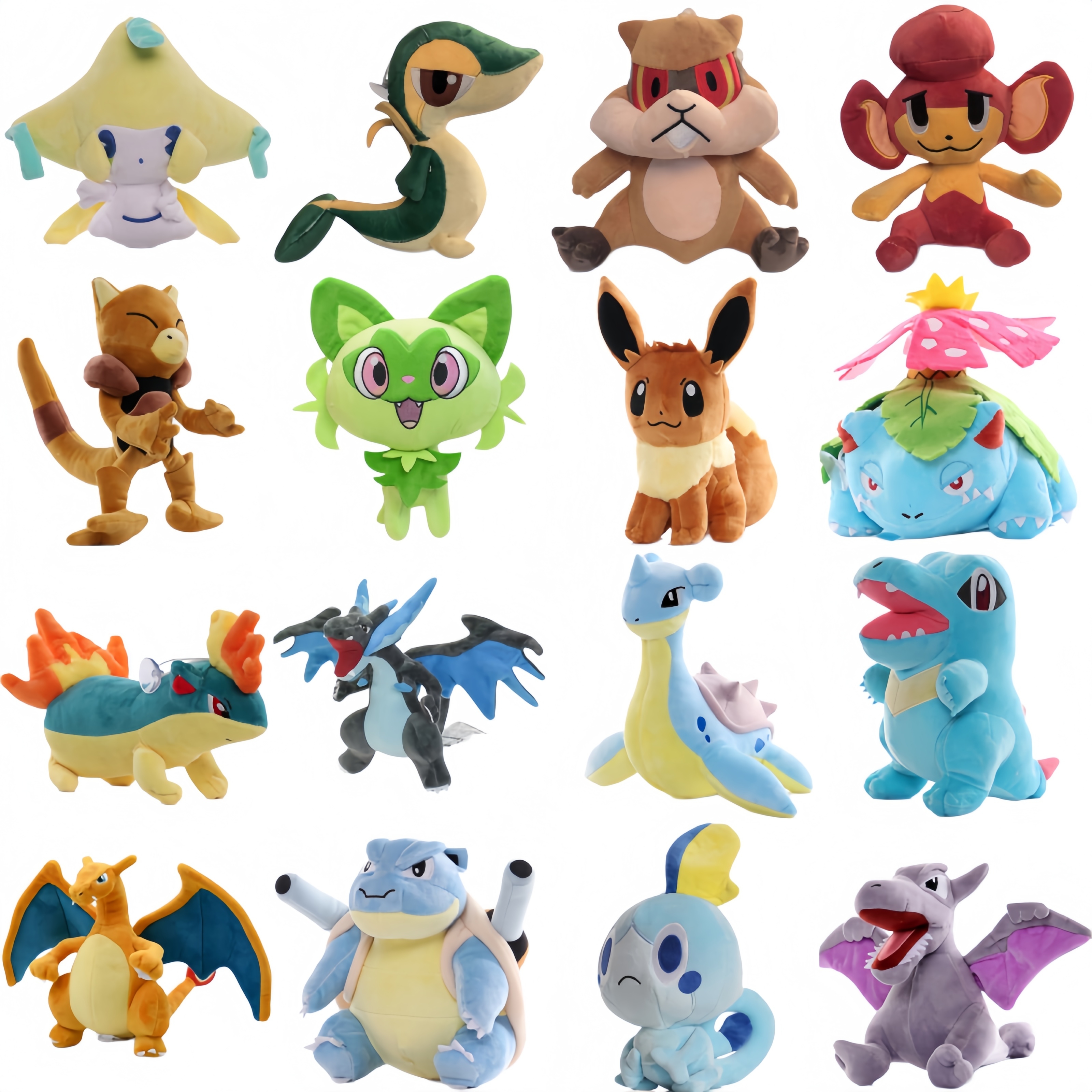 Pokemon Blastoise Plush Jirachi Totodile Venusaur Stuffed Doll Snivy Patrat Abra Pendant Pikachu Charizard X Y Plushies Toys