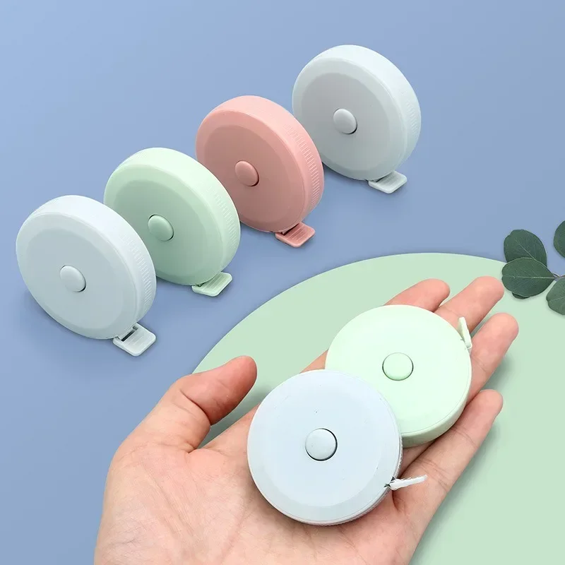 150/200 cm Cute Mini Soft Tape, Automatic Shrinking Tape Measure, Material Tape Measure, Plastic Tape Measure