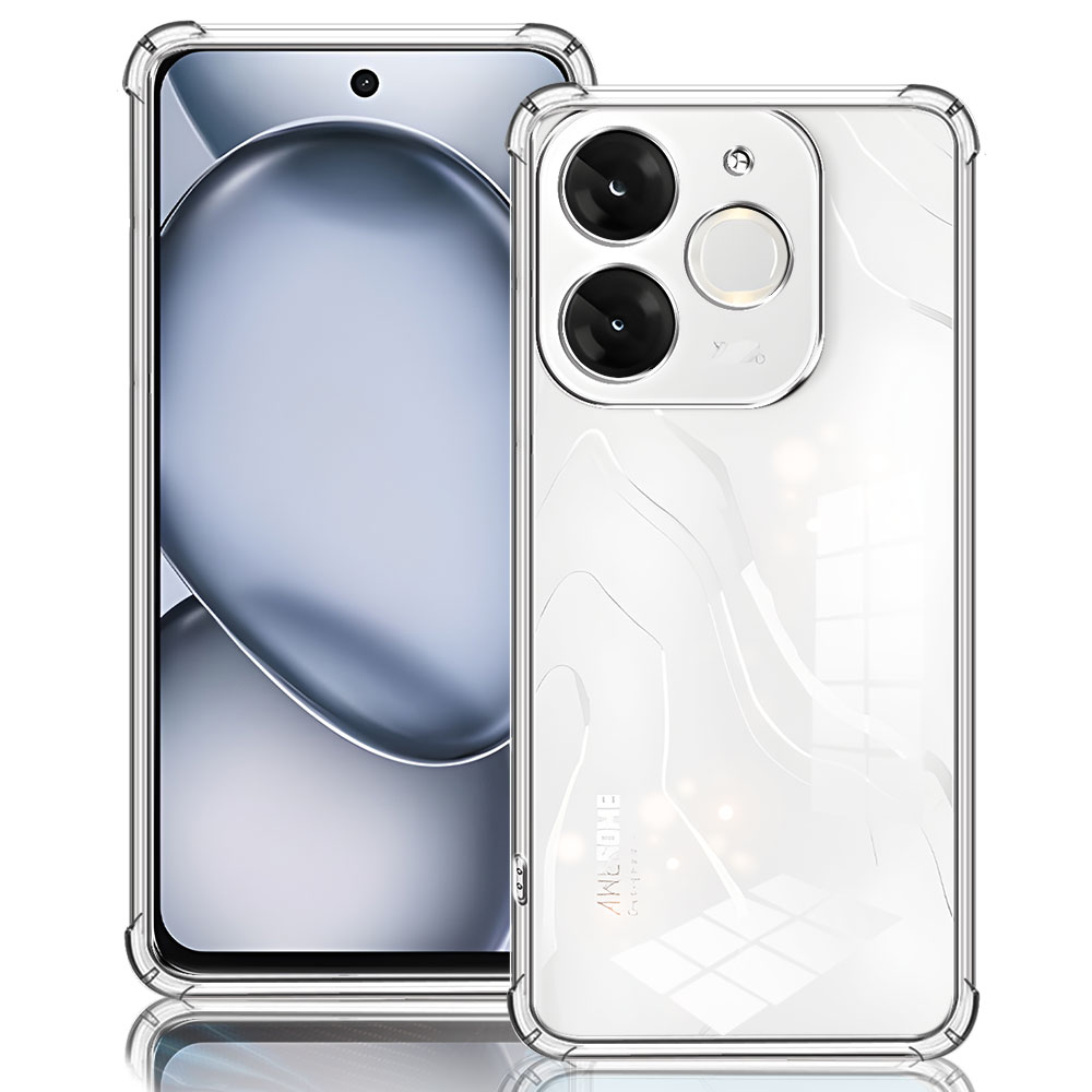Phone Case For Itel A50 A50C Itel A80 A90 P65 Itel S25 Ultra Case Airbag Shockproof TPU Clear Soft Silicone Back Cover Bumper