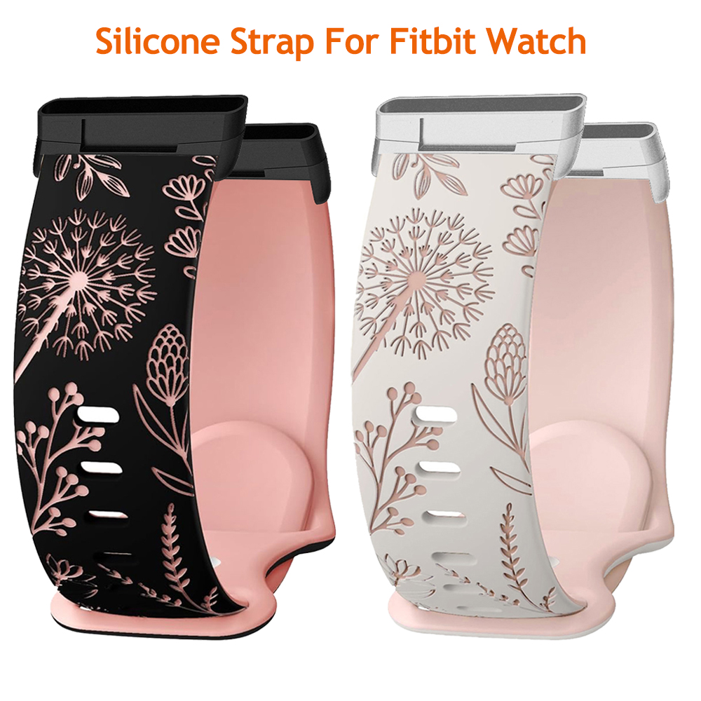 Two-tone Soft Silicone Strap For Versa 4 3 2 1 Versa Lite Replacement Women Watch Band For Sense/Sense 2 WatchBand