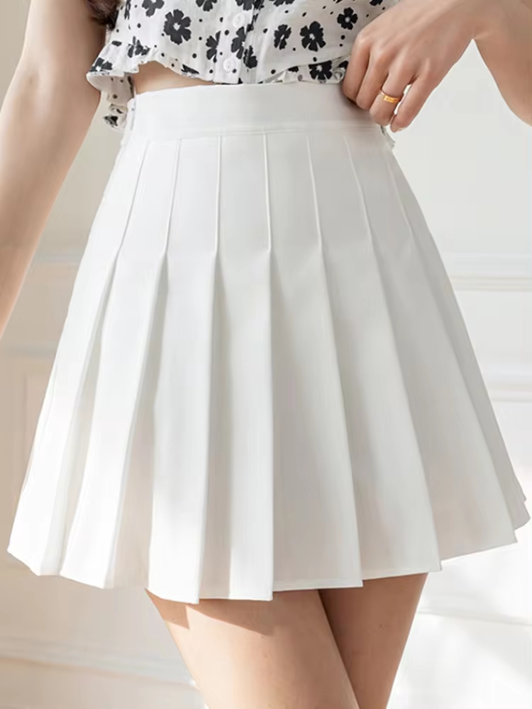 1pc Pleated High Waist Mini Skirt Women White Micro Ladies Korean Style Summer Miniskirt Y2k Egirl Hot Skirt