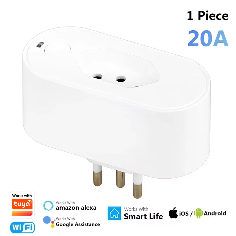 Tuya Wifi Brazil Smart Plug 16A Brasil Inteligente Zigbee Socket Smart Home Automation Power Outlet Works With Alexa