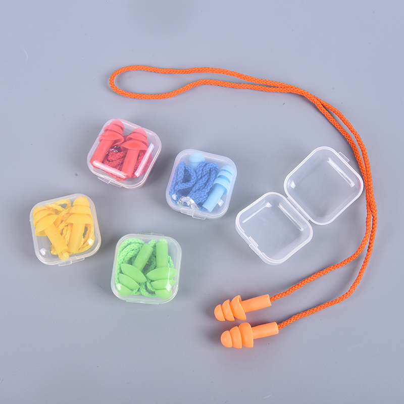 1pc Comfort Earplugs Noise Reduction Silicone Soft Ear Plugs Swimming Silicone Earplugs Protective Noise Prevention For Sleep