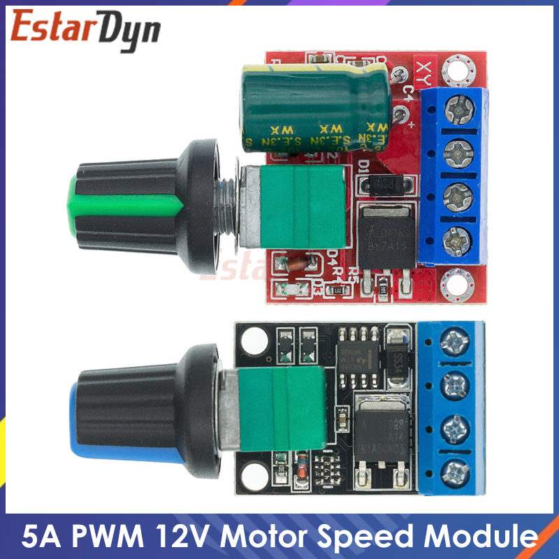 Mini 5A 10A 90W PWM 12V DC Motor Speed Controller Module DC-DC 4.5V-35V Adjustable Regulator Control Governor Switch 24V