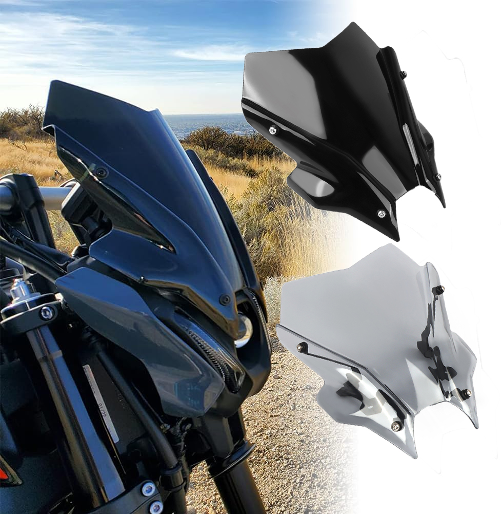 For YAMAHA MT-09 MT09 MT 09 2021-2023 FZ09 FZ-09 2021 2022 Motorcycle Sport Windshield Visor Windscreen Airflow Wind Deflector