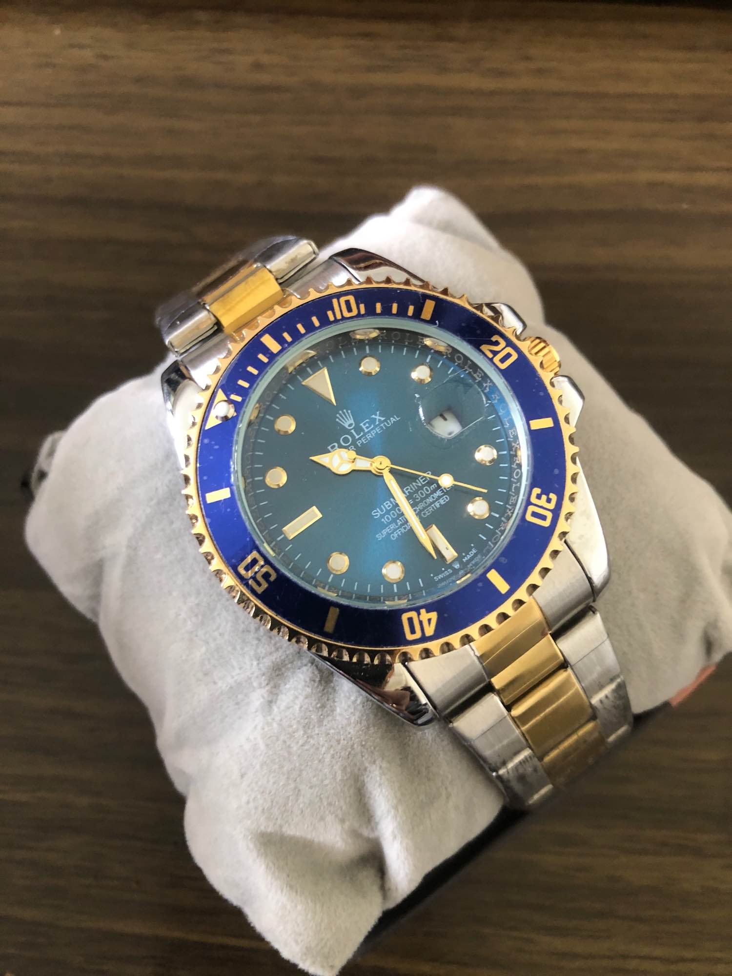 Luxury DATEJUST Stainless Steel Golden Dial Causal Watch For Men