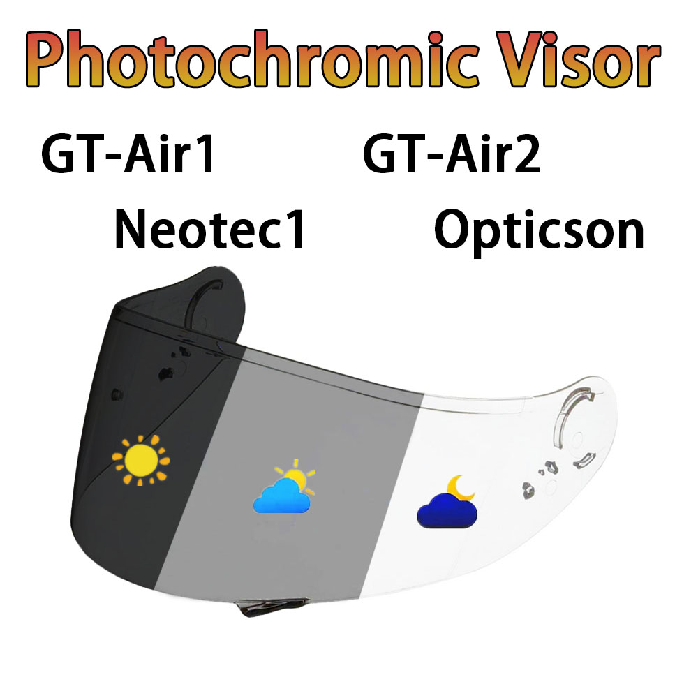 Viosr for GT AIR GT AIR2 Neotec1 Opticson RF1400 GLAMSTER NXR2 CWR1 CWRF RF1200 for shoei visor Helmet Shield UV protectio lens