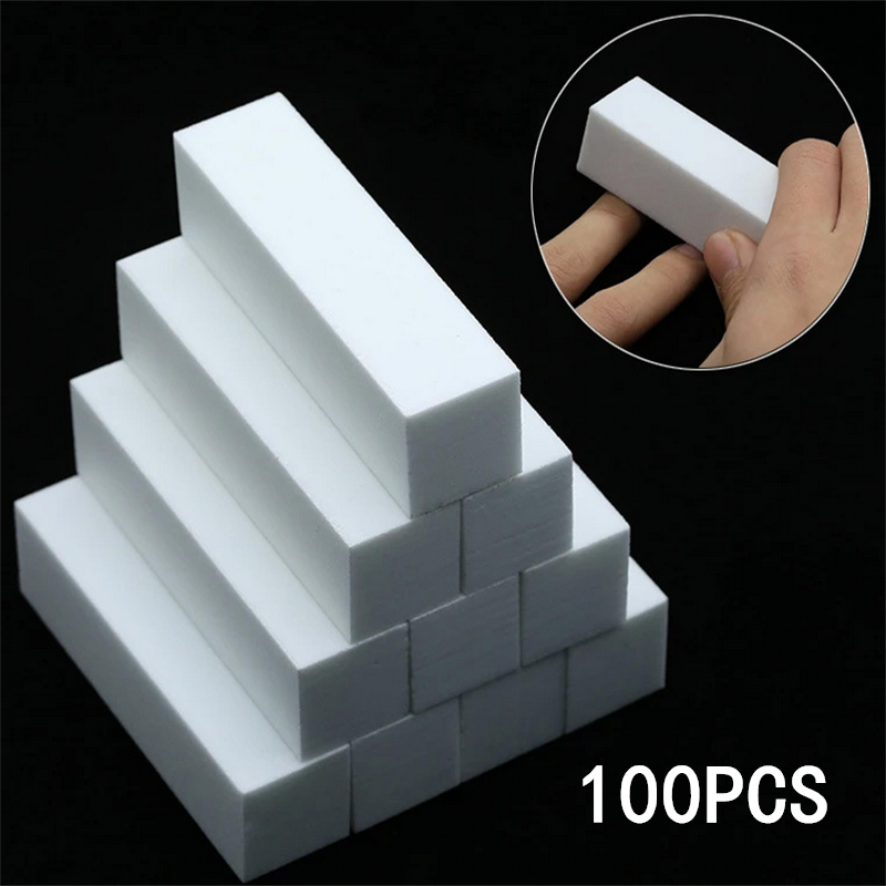 10/20/50/100Pcs Sponge Nail Buffer Nail File Polisher Block Manicure Pedicure Files Sanding Polishing Professional Nail Art Tool