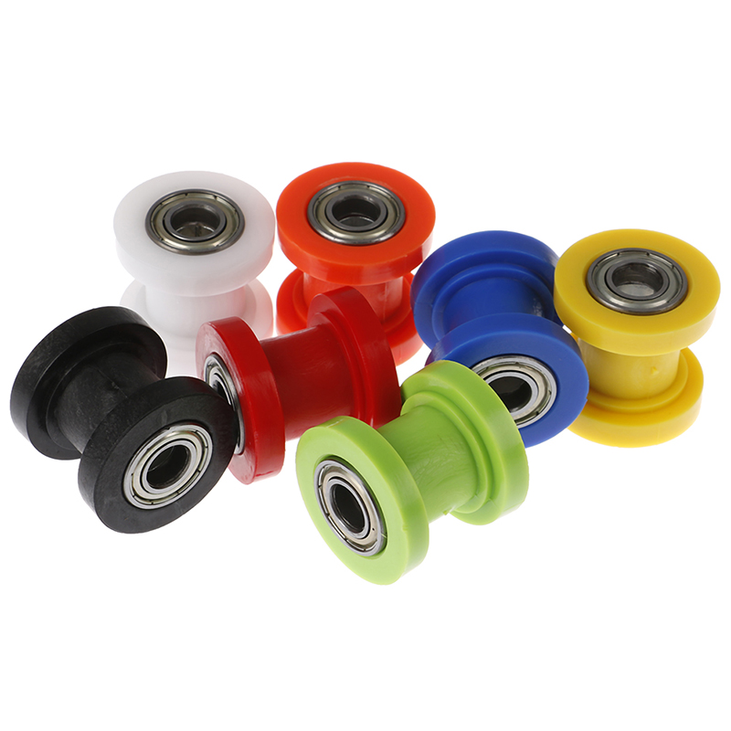 1PCS 10mm Chain Roller Slider Tensioner Adjuster Pulley Wheel Guide Pit Dirt Bike