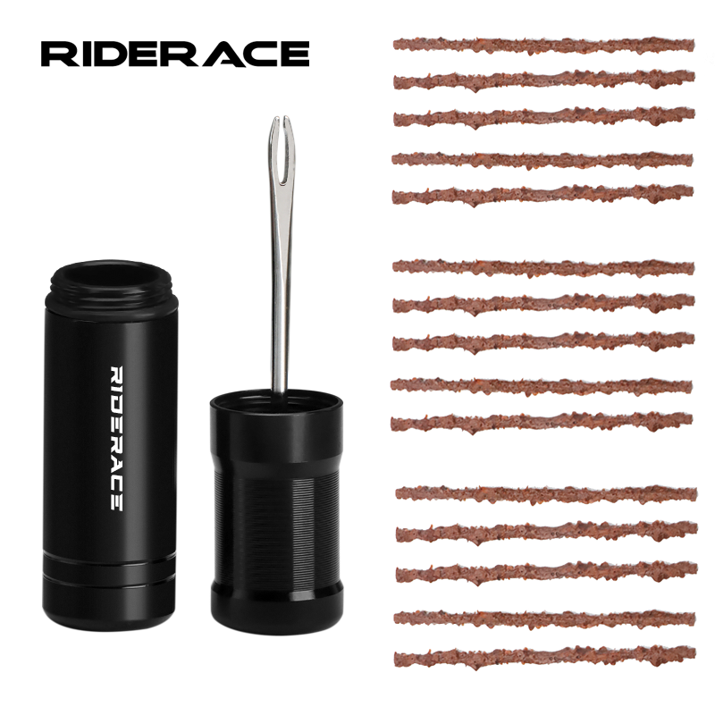 Bicycle Tire Repair Tools Strip Bike Tyre Drill MTB Road Bike Tubeless Tool Urgent Glue Free Repair Stripes Set