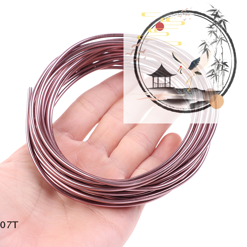 New 1pcs Black/Pink Bonsai Wires Anodized Aluminum Bonsai Training Wire Total 16.5 Feet (Brown)