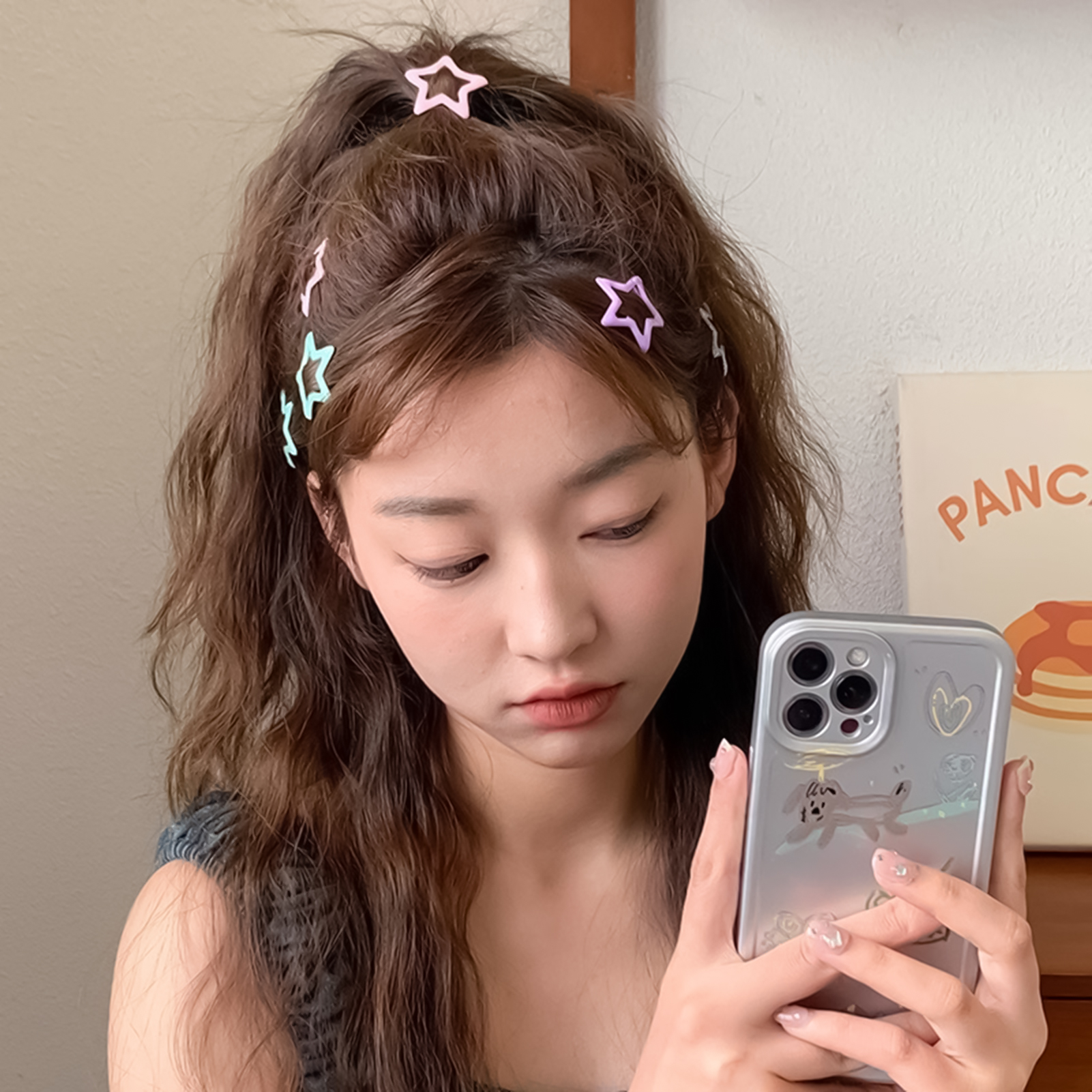 1/5/10/50/100pcs Y2K Hair Clips Sweet Cool Dopamine Star Hair Clips Korean Style Trendy Headwear Girls Hair Accessories