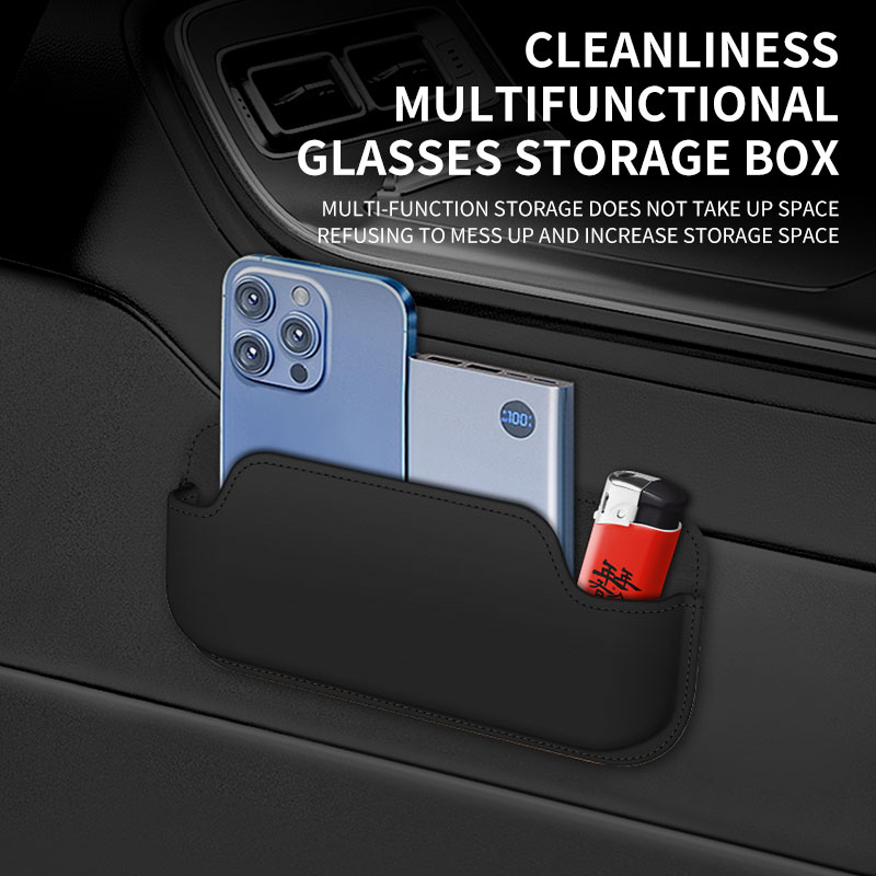 Paste Freedom Car Organizer Mesh Bag Car Storage Pocket Organizer Bag Seat Back Side Door Stowing Tidying Box For Phone Key Card