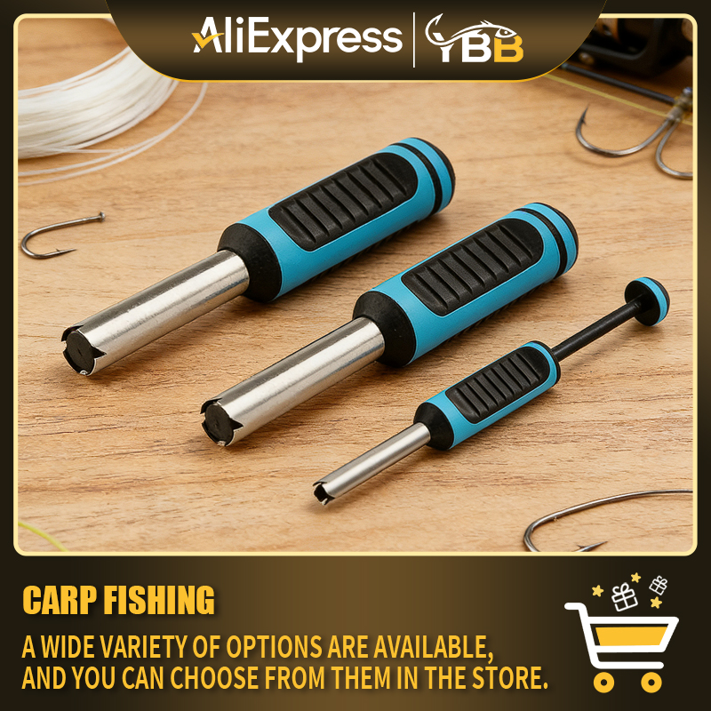 Carp Bait Drill Set with Comfortable TPR Handles - Fishing Bait Tool Kit for Efficient Boilie & Bait Preparation, Durable Fishin
