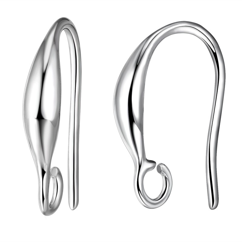 10pcs Simple 925 Sterling Silver Color Ear Hook For Women Diy Creative Earrings Jewelry Accessories Special Sale Wholesale