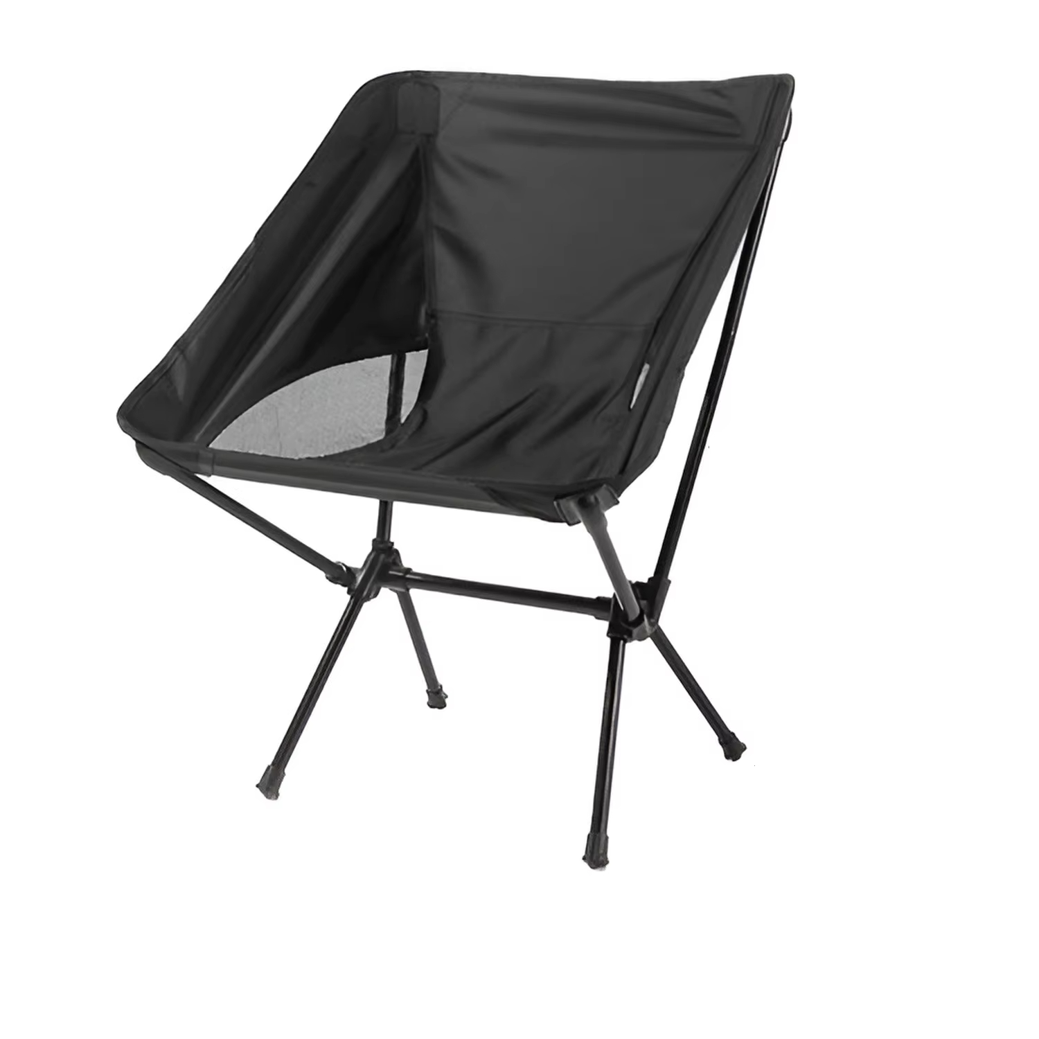 Four-Corner Stable Square Folding Chair Light Iron Tube Crescent Shape More stable Than a Triangular Stoo The First Choice for