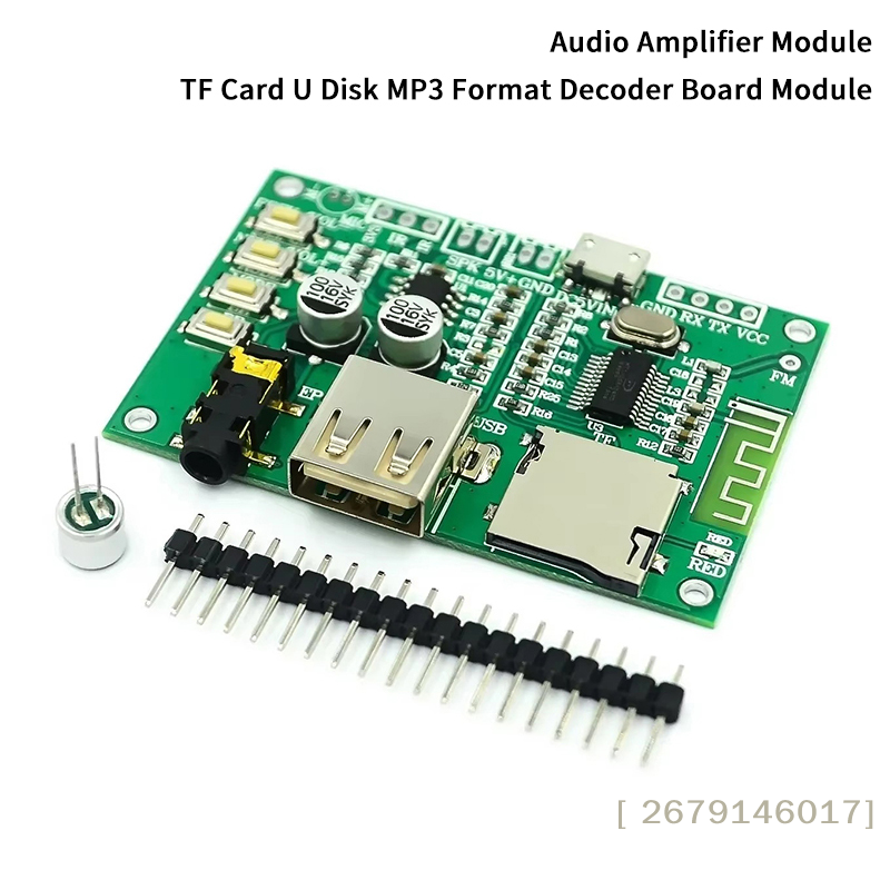 【YY26】Bluetooth 5.0 Lossless Audio Speaker Amplifier Board Module TF Card U Disk Format Decoder Circuit Board Module Audio Playe