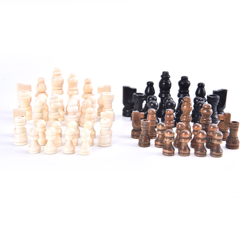 32 Pcs Wooden Chess Pieces 1 Inch/2 Inch International Word Chess Set Chess Board Game Accessories