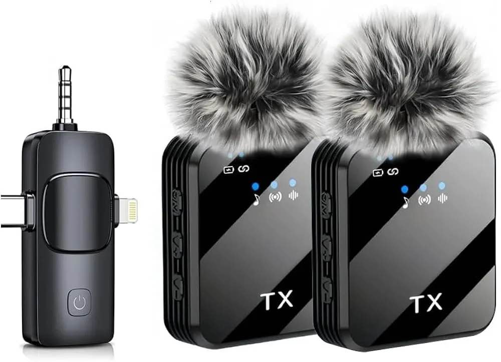 F11-2 WIRELESS MICROPHONE (Features 2.4GHz wireless transmission and intelligent noise reduction chips for clear sound in noisy environments)