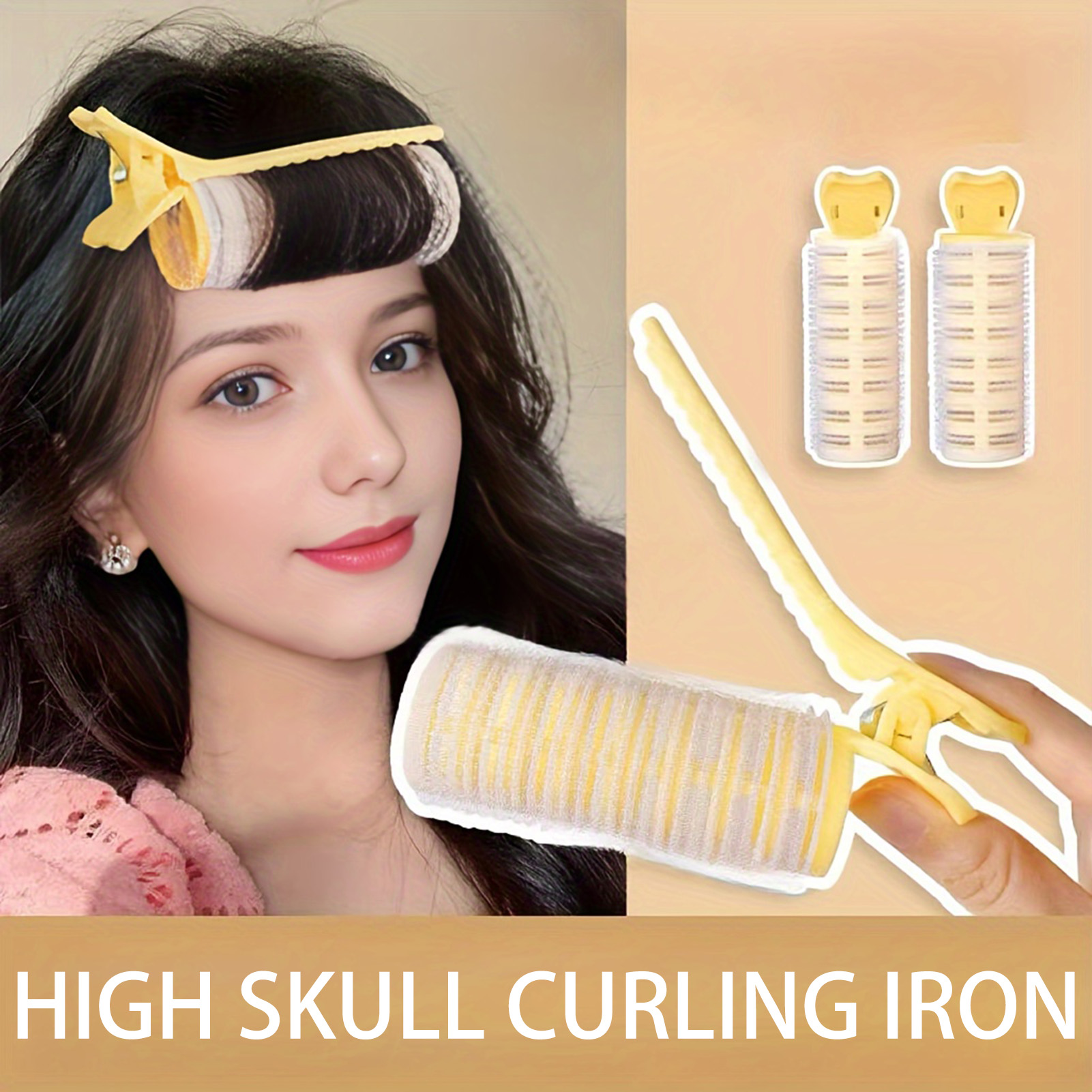 Bangs curling Irons Lazy Hair Rollers Fluffy Styling Clips Air overnight Curling heatless curler DIY Hair Styling accessories