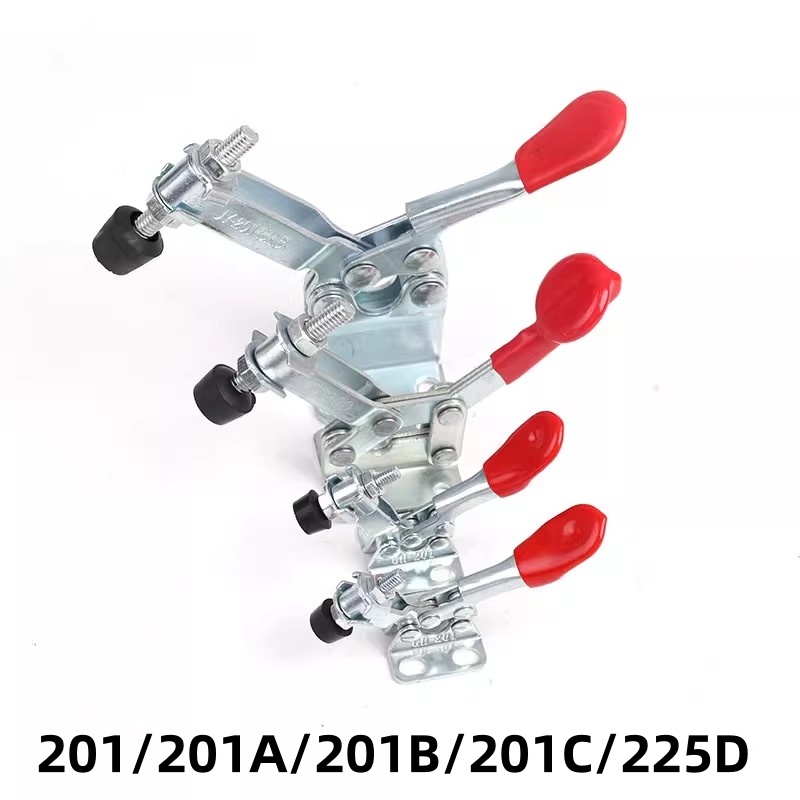 2PCS Horizontal Quick Clamp Workholding Clamp Chuck GH-201 Woodworking Engraving Machine Compressor 27KG Vertical Toggle Clamp