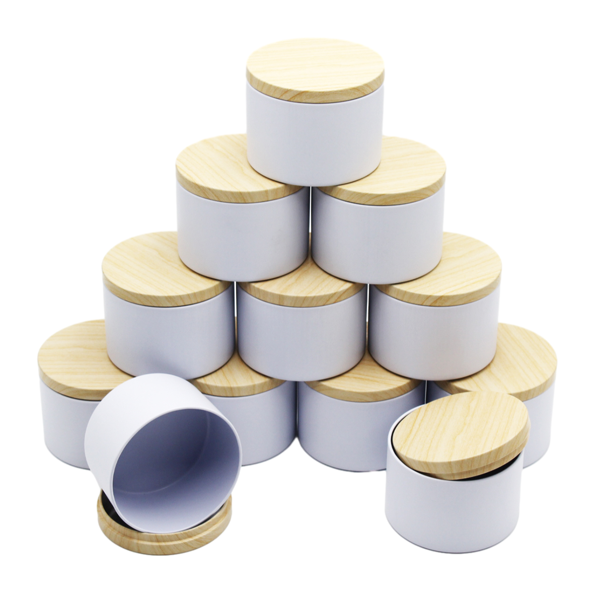 4oz/8oz 12pcs Candle Tins, Candle Containers For Making Candles, Bulk Candle Jars, DIY Candle Making Tins, For candle making.