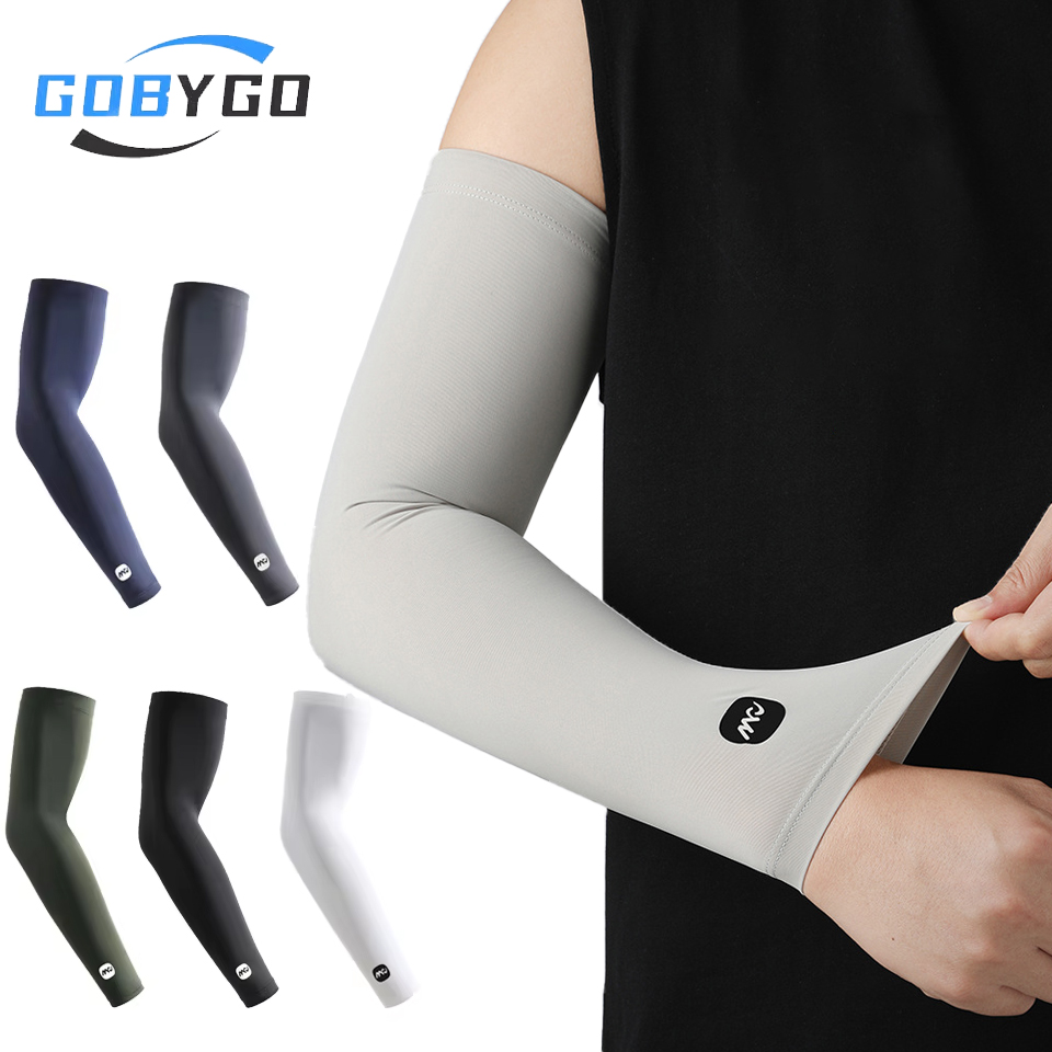 1Pair Summer UV Protection Arm Sleeves Lightweight Breathable Outdoor Sports Cycling Fishing Rock Climbing Sunburn Prevention