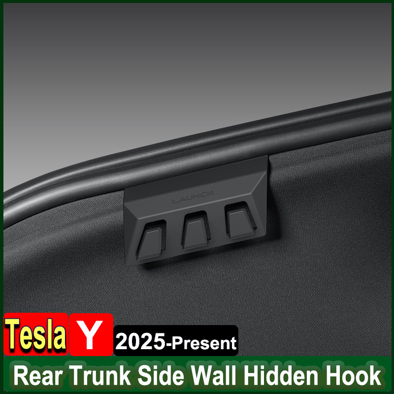 for Tesla Model Y Juniper 2026 Accessories Rear Trunk Side Hook Hidden Organizer Hooks Wall Grocery Bag Clothes Hanger 1 pair