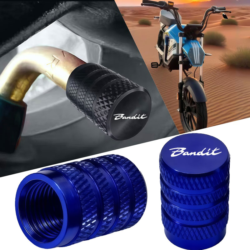 For SUZUKI GSF 250 600 600S 650 650S 650N 1200 1250 Bandit 650S Aluminum Tire Wheel Stem Air Valve Cap accessories