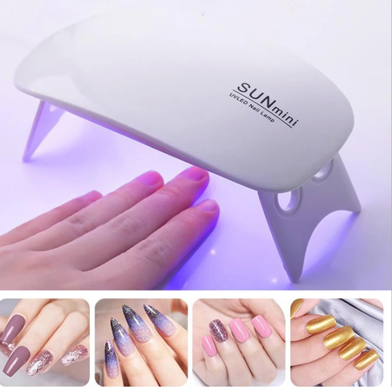 Nail Drying Lamp Table Nail Light Machine Portable Mini Usb 6W 3LED UV Manicure Lamp for Gel Nail Polish Art Lamp USB Home Use