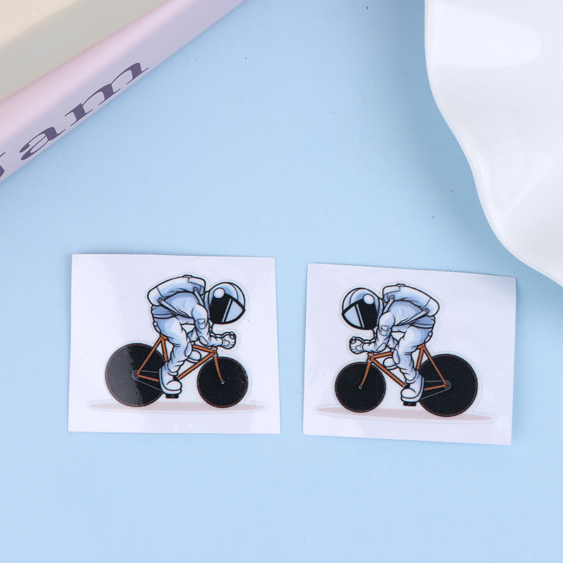 Waterproof Astronaut Cycling Bicycle Stickers DIY Stickers For MTB Road Bikes Frame Top Tube Frames