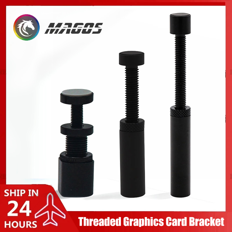 Aluminum GPU Bracket Jack,ITX PC Case Graphics Card Support Holder Anti-bending Magnetic