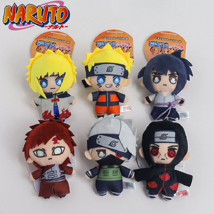 10cm Anime Naruto Shippuden Peripheral Pendant Kakashi Naruto Plush TYoy Keychain Backpack Ornament Adorn Xmas