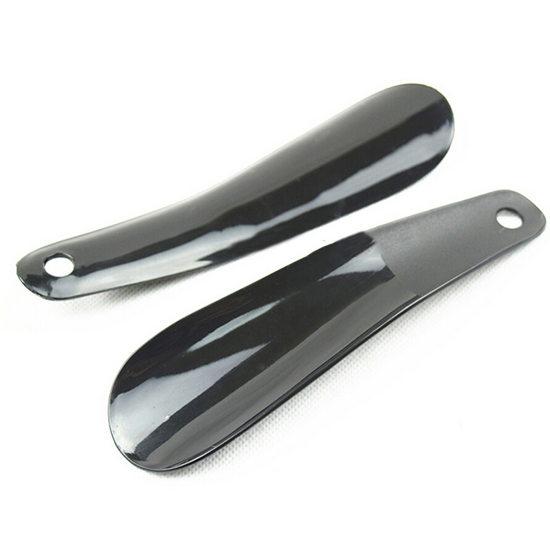 1PCS Professional Black 16cm Shoe Horns Plastick Shoe Horn Spoon Shape Shoehorn Shoe Lifter Flexible Sturdy Slip