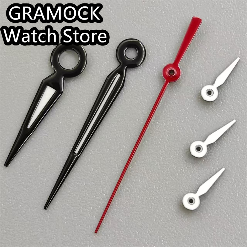 GRAMOCK Watch Hands Accessories Hands Green Luminous Fit VK63 Quartz Movement Watch Accessories Watch Parts For Wristwatches