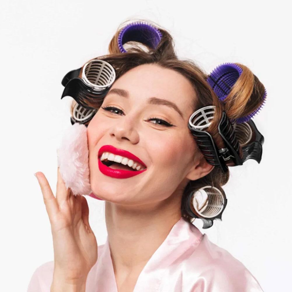 12pcs/set Hair Clip for Heatless Rollers Clip Hair Hot Curler Claw Clip Salon Insulation Clip Professional Hair Styling Tool
