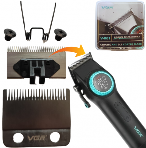 VGR 851 001 Original Trimmer Spare Blade Replacement Attachment Compatible with VGR Trimmers for Smooth Precise Grooming