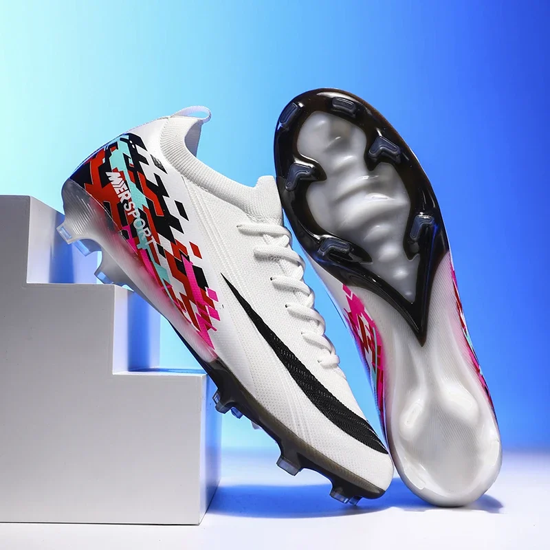 New Men Football Boots Unisex Non-Slip Outdoor Match Comfortable Cleats Ultralight Soccer Shoes Sport Grass High-quality
