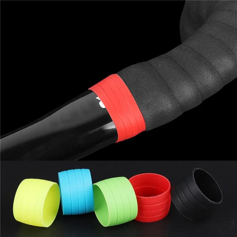 1 Pair Road Bike Handlebar Tape plugs Bicycle Handlebar End Bar Tape Fixed Ring CF8