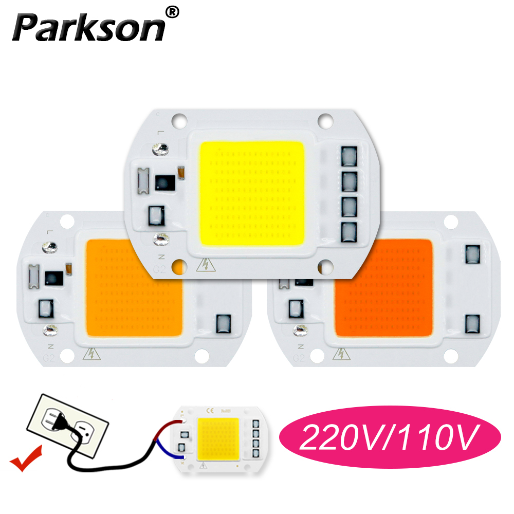 COB LED Chip AC 220V 110V 50W 30W 20W 10W Smart IC No Need Driver DIY Flood Light LED Lamp Bead Spotlight Outdoor Chip Lamp lightify